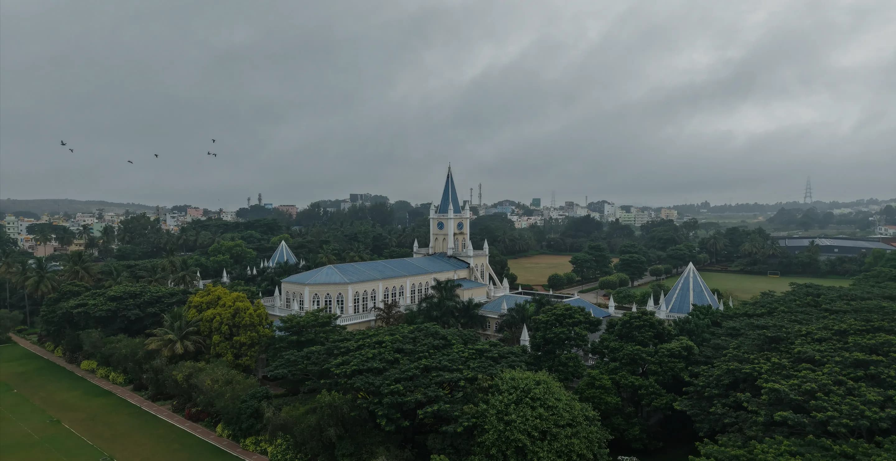 Sarala Birla Academy Campus aerial view